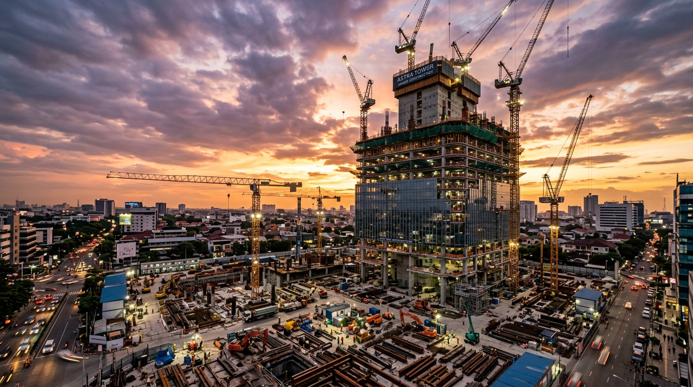 Modern construction project in Chennai